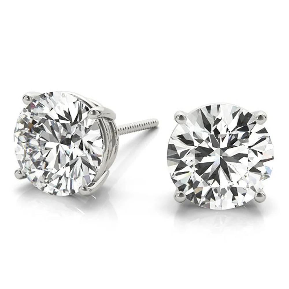 The Round Classic Solitaire Stud