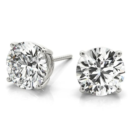 The Round Classic Solitaire Stud